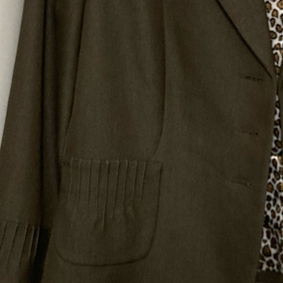 Women's TAHARI Blazer Brown 12P FLAWLESS - Picture 8 of 11